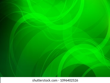 Light Green vector template with bubble shapes. Shining crooked illustration in marble style. The best blurred design for your business.