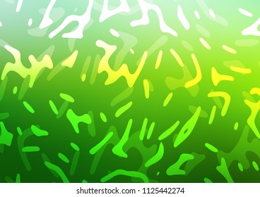 Light Green vector template with bubble shapes. Creative geometric illustration in marble style with gradient. New composition for your brand book.