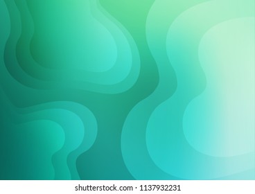 Light Green vector template with bubble shapes. Shining crooked illustration in marble style. The best blurred design for your business.