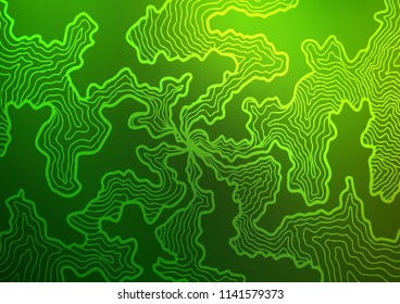 Light Green vector template with bubble shapes. An elegant bright illustration with gradient. A completely new template for your business design.