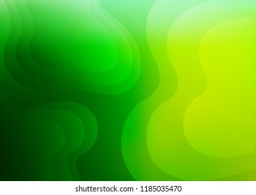 Light Green vector template with bubble shapes. Blurred geometric sample with gradient bubbles.  A completely new marble design for your business.