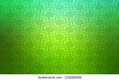 Light Green vector template with bubble shapes. Modern gradient abstract illustration with bandy lines. Textured wave pattern for backgrounds.