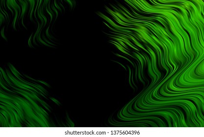Light Green vector template with bubble shapes. Modern gradient abstract illustration with bandy lines. New composition for your brand book.