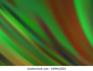 Light Green vector template with bubble shapes. Creative illustration in halftone marble style with gradient. A completely new template for your business design.