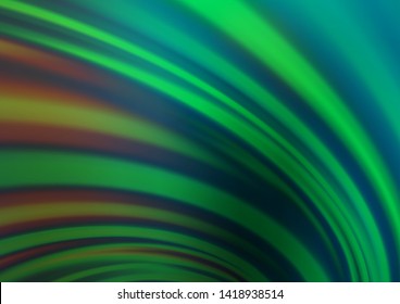 Light Green vector template with bubble shapes. A completely new color illustration in marble style. The best blurred design for your business.