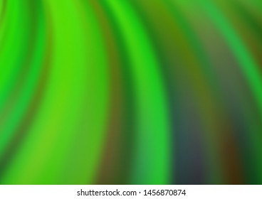 Light Green vector template with bubble shapes. Glitter abstract illustration with wry lines. Textured wave pattern for backgrounds.