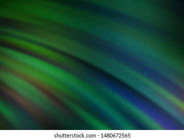Light Green vector template with bubble shapes. Colorful illustration in abstract marble style with gradient. A completely new template for your business design.