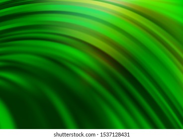 Light Green vector template with bubble shapes. Modern gradient abstract illustration with bandy lines. The best blurred design for your business.