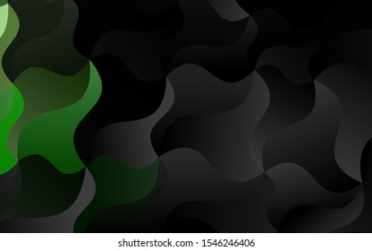 Light Green vector template with bubble shapes. Shining crooked illustration in marble style. Pattern for your business design.