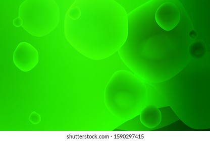 Light Green vector template with bubble shapes. An elegant bright illustration with gradient. The elegant pattern for brand book.