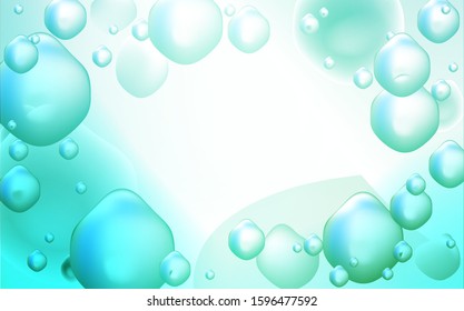 Light Green vector template with bubble shapes. Shining crooked illustration in memphis style. New composition for your brand book.