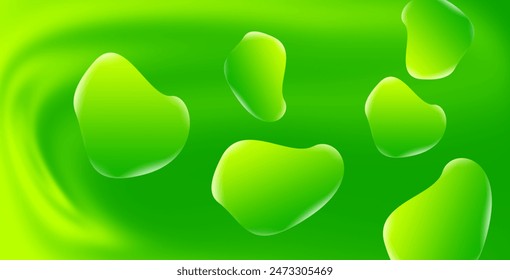Light Green vector template with bubble shapes. A completely new color illustration in marble style. The best blurred design for your business.