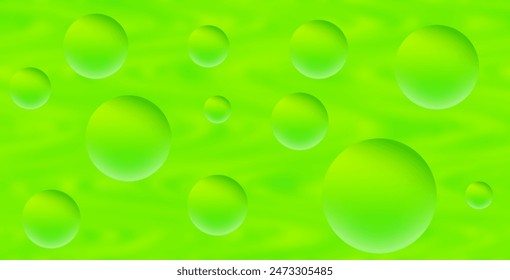 Light Green vector template with bubble shapes. A completely new color illustration in marble style. The best blurred design for your business.