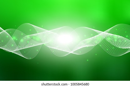Light Green vector template with carnival confetti. Confetti on blurred abstract background with colorful gradient. New design for ad, poster, banner of your Party.
