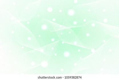 Light Green vector template with carnival confetti. Confetti on blurred abstract background with colorful gradient. The pattern can be used for birthday gifts, congratulations.