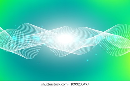 Light Green vector template with carnival confetti. Confetti on blurred abstract background with colorful gradient. Beautiful design for your business advert of anniversary.