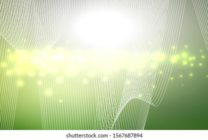 Light Green vector template with carnival confetti. Modern geometrical abstract illustration with carnival ribbons. Beautiful design for your business advert of anniversary.