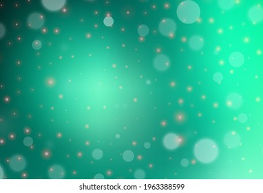 Light Green vector template in carnival style. Simple gradient illustration with Christmas attributes. Pattern for ads, poster, banner of books.