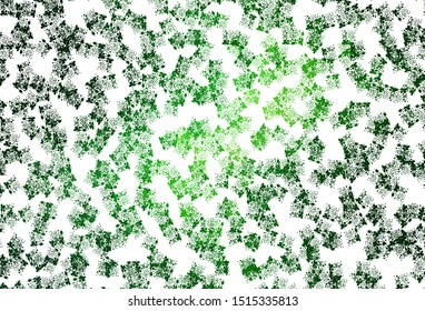 Light Green vector template with chaotic shapes. Modern abstract illustration with colorful random forms. Modern design for your business card.