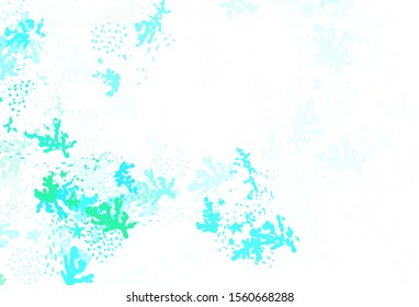 Light Green vector template with chaotic shapes. Colorful chaotic forms with gradient in modern style. Modern design for your business card.