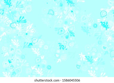 Light Green vector template with chaotic shapes. Simple colorful illustration with abstract gradient shapes. Simple design for your web site.