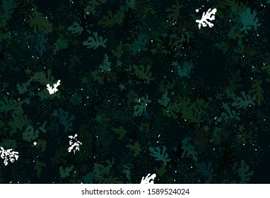 Light Green vector template with chaotic shapes. Modern abstract illustration with colorful random forms. Best smart design for your business.