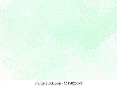 Light Green vector template with chaotic shapes. Modern abstract illustration with colorful random forms. Modern design for your business card.