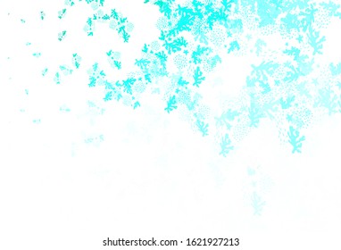 Light Green vector template with chaotic shapes. Colorful chaotic forms with gradient in modern style. Modern design for your business card.