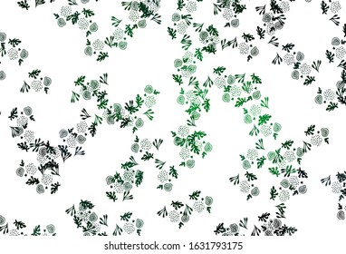 Light Green vector template with chaotic shapes. Illustration with colorful gradient shapes in abstract style. Background for a cell phone.