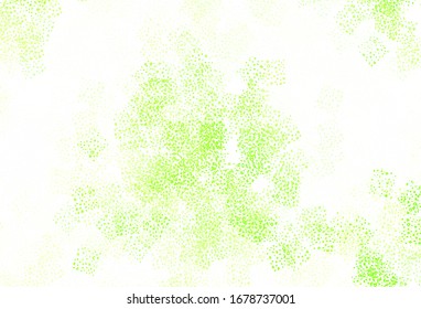 Light Green vector template with chaotic shapes. Illustration with colorful gradient shapes in abstract style. Elegant design for wallpapers.