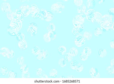 Light Green vector template with chaotic shapes. Illustration with colorful gradient shapes in abstract style. Simple design for your web site.
