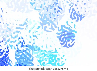 Plantilla vectorial verde claro con formas caóticas. Ilustración abstracta moderna con formas aleatorias coloridas. Diseño elegante para tapizados.