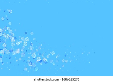 Plantilla vectorial verde claro con formas caóticas. Ilustración abstracta moderna con formas aleatorias coloridas. Diseño elegante para tapizados.