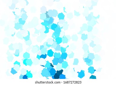 Light Green vector template with chaotic shapes. Decorative design in abstract style with random forms. Best smart design for your business.
