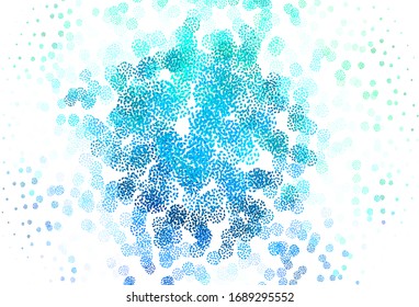 Light Green vector template with chaotic shapes. Modern abstract illustration with colorful random forms. Simple design for your web site.