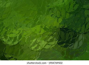 Light Green vector template with chaotic shapes. Illustration with colorful gradient shapes in abstract style. Best smart design for your business.