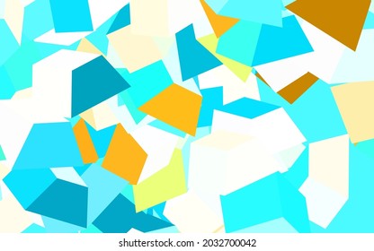 Light Green vector template with chaotic shapes. Simple colorful illustration with abstract gradient shapes. Simple design for your web site.