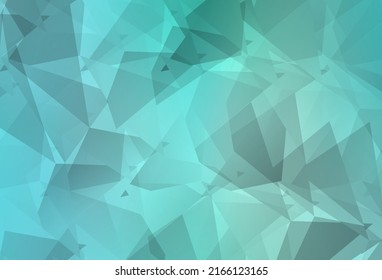Light Green vector template with chaotic poly shapes. Illustration with colorful gradient shapes in abstract style. Best smart design for your business.