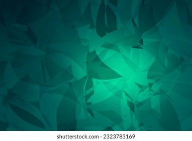 Light Green vector template with chaotic poly shapes. Decorative design in abstract style with random forms. Simple design for your web site.