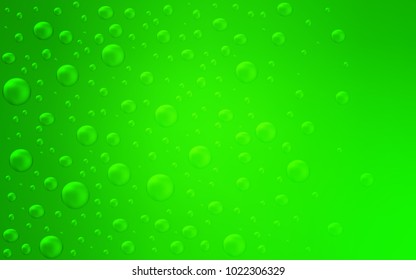 Light Green vector template with circles. Blurred decorative design in abstract style with bubbles. The pattern can be used for ads, leaflets of liquid.