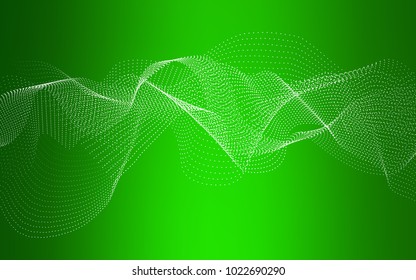 Light Green vector template with circles. Abstract illustration with colored bubbles in nature style. Completely new template for your brand book.