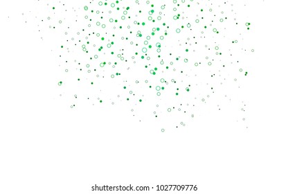 Light Green vector  template with circles. Abstract illustration with colored bubbles in nature style. Beautiful design for your business natural advert.