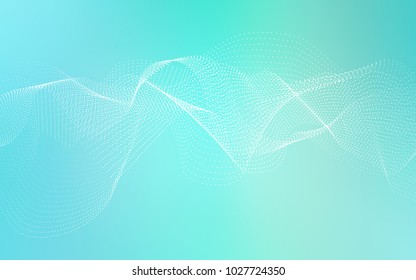 Light Green vector template with circles. Blurred decorative design in abstract style with bubbles. The pattern can be used for ads, leaflets of liquid.