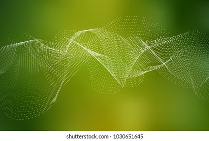 Light Green vector template with circles. Blurred decorative design in abstract style with bubbles. The pattern can be used for aqua ad, booklets.
