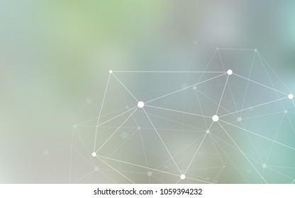 Light Green vector template with circles, triangles. Abstract illustration with colorful discs and triangles. Pattern can be used as texture of wallpapers.