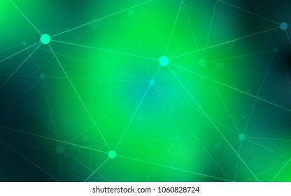 Light Green vector template with circles, triangles. Abstract illustration with colorful discs and triangles. Pattern can be used for ads, leaflets.