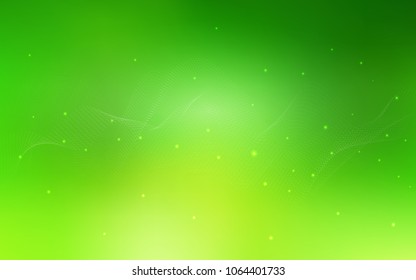 Light Green vector template with circles. Abstract illustration with colored bubbles in nature style. The pattern can be used for beautiful websites.