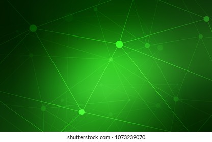 Light Green vector template with circles, triangles. Colorful illustration with circles and lines in futuristic style. Beautiful design for your business advert.