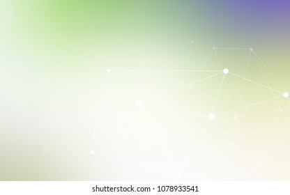 Light Green vector template with circles, triangles. Colorful illustration with circles and lines in futuristic style. Completely new template for your brand book.