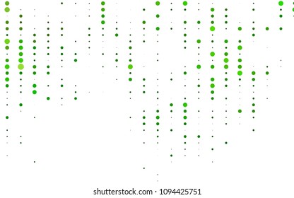 Light Green vector  template with circles. Blurred decorative design in abstract style with bubbles. The pattern can be used for ads, leaflets of liquid.